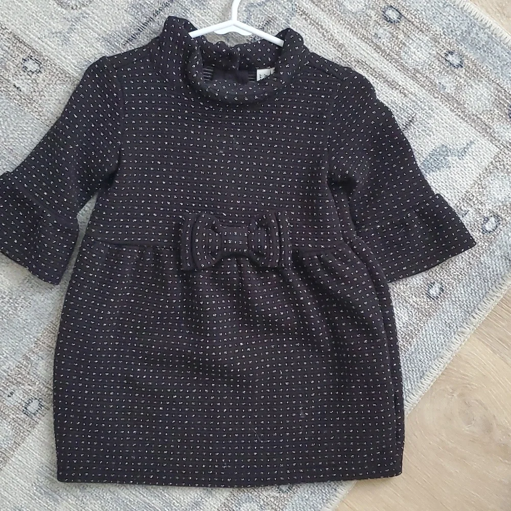 Janie and Jack Juno Valentine Baby Girls Metallic Dot Dress Sz18-24m